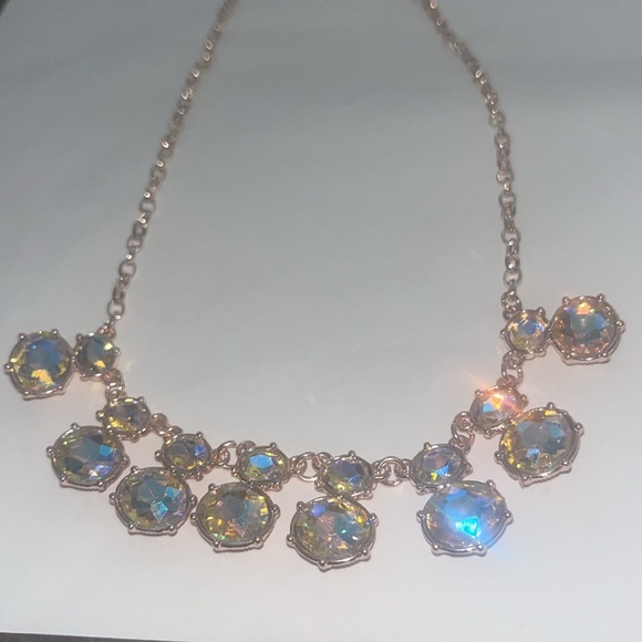 Pastel Oil Spill Iridescent Necklace and Earings Set - Picture 5 of 5